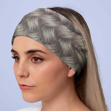 Grey Wave Textured Seamless Unisex Bandana