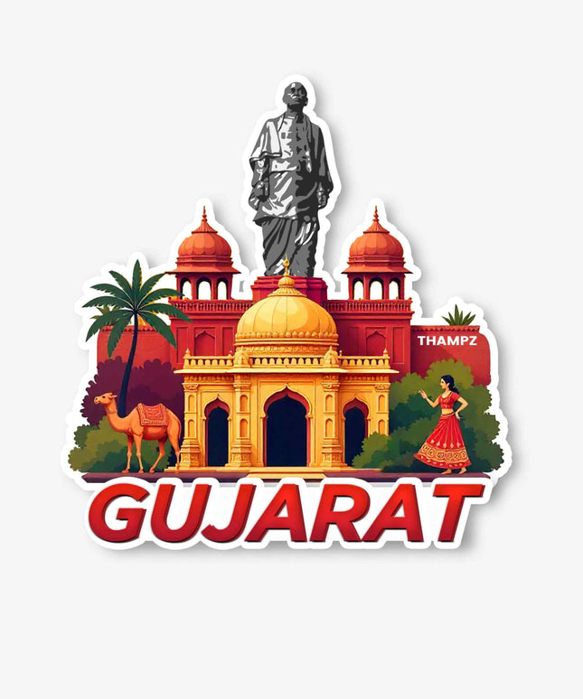 Gujarat Heritage State Vinyl Sticker