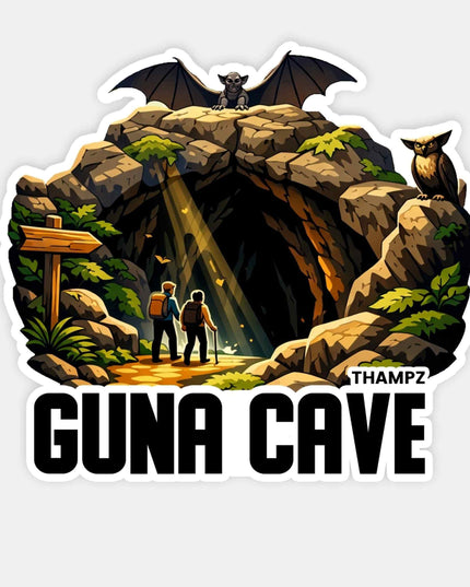 Guna Cave Kodaikanal Travel Sticker