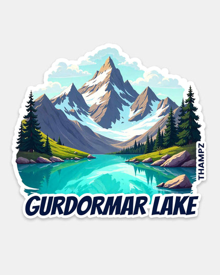 Gurdormar Lake Himalayan Travel Sticker