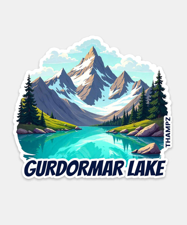 Gurdormar Lake Himalayan Travel Sticker