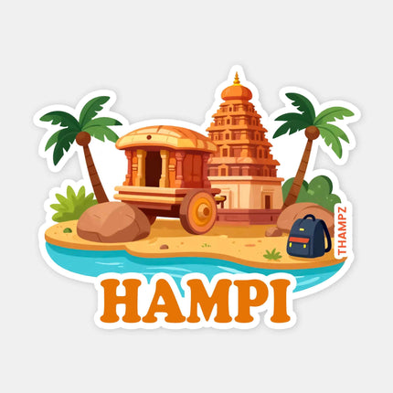Hampi Fridge Magnet