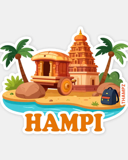 Hampi Heritage Travel Sticker