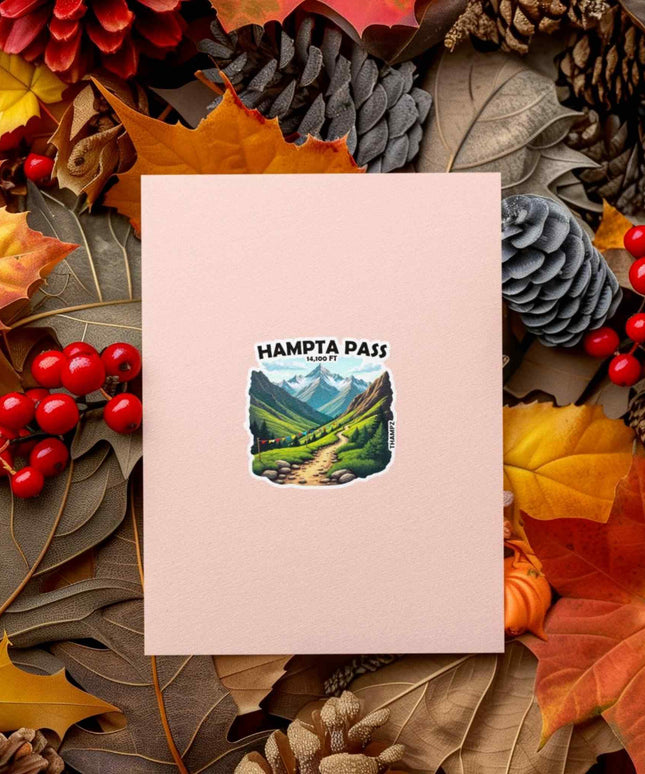 Hampta Pass 14,100 ft Trekking Travel Sticker