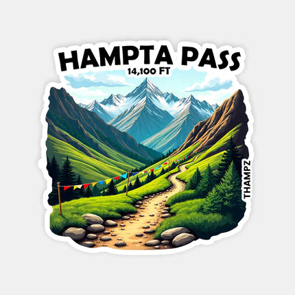 Hampta Pass Fridge Magnet