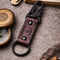 handmade ranger leather hook keychain with carabiner clip belt loop keychain for bike car and travel
