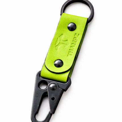 handmade ranger leather hook keychain with carabiner clip belt loop keychain for bike car and travel