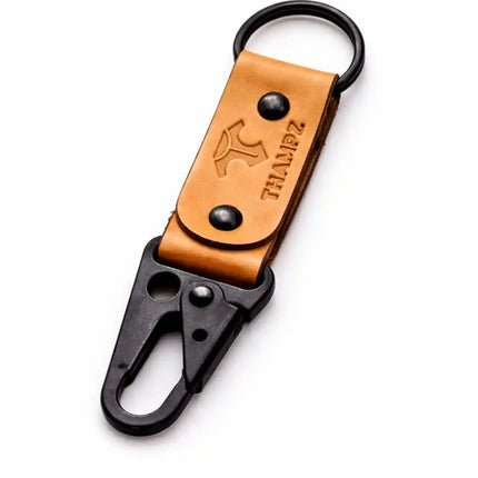 handmade-ranger-leather-hook-keychain-with-carabiner-clip-belt-loop-keychain-for-bike-car-and-travel