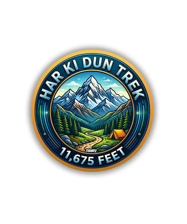Har Ki Dun Trek Pin Badge – Uttarakhand Hiking Travel Souvenir
