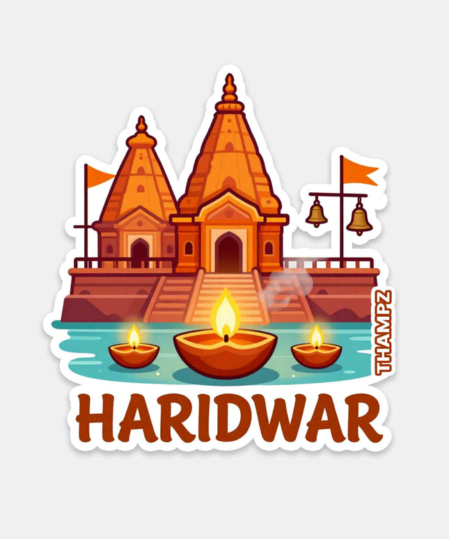 Haridwar Ganga Aarti Travel Sticker
