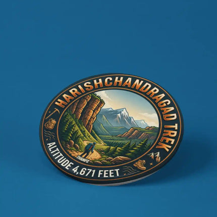 Harishchandragad Trek Pin Badge – Maharashtra Hiking Travel Souvenir