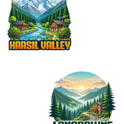 Harsil Valley Lansdowne 3D Embossed Flexible Fridge Magnet