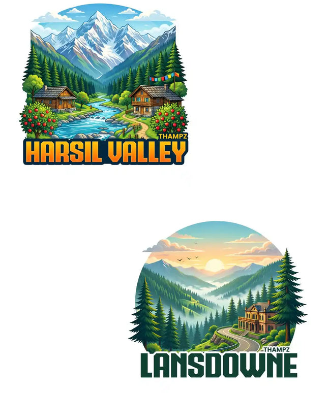 Harsil Valley Lansdowne 3D Embossed Flexible Fridge Magnet