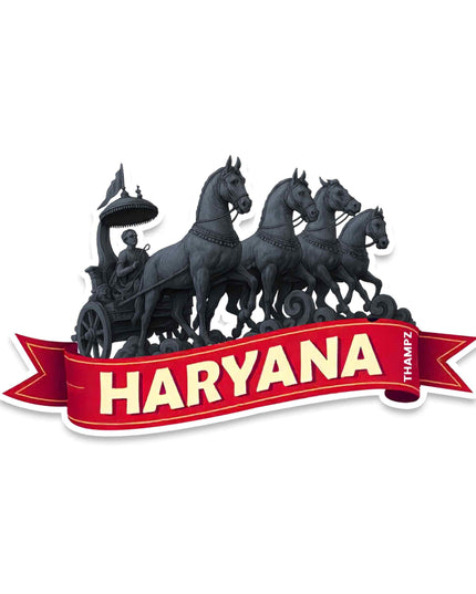 Haryana Heritage Chariot Vinyl Sticker