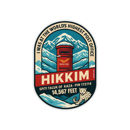 Hikkim Fridge Magnet Worlds Highest Post Office Souvenir