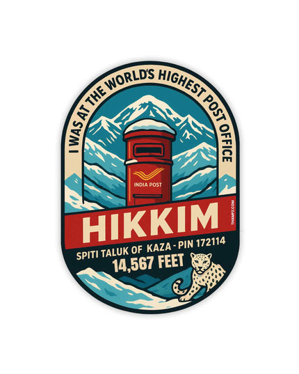 Hikkim – World's Highest Post Office Sticker