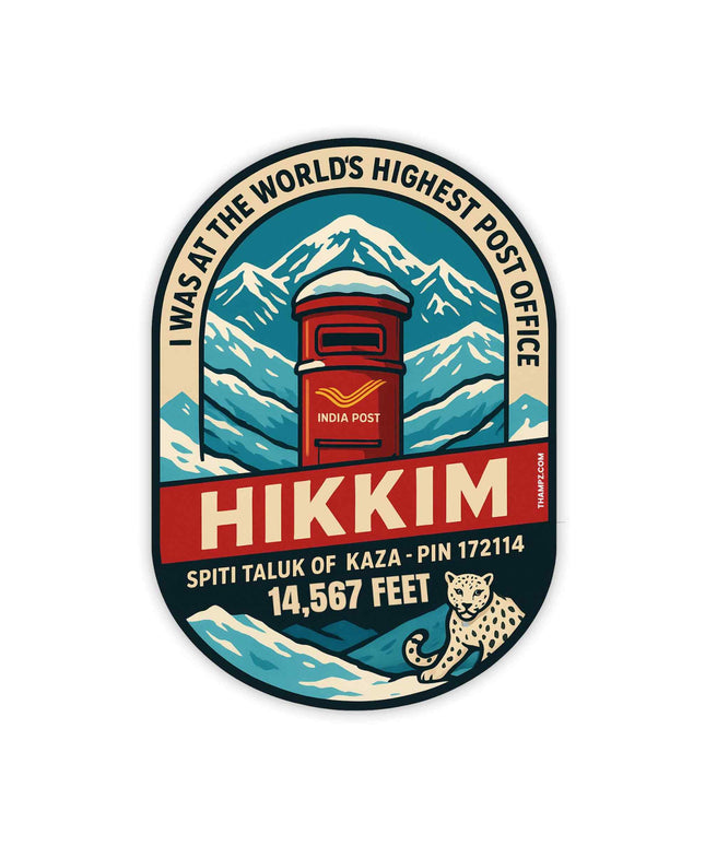 Hikkim – World's Highest Post Office Sticker