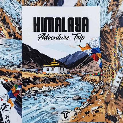 himalaya adventure trip travel postcard scenic photo postcard