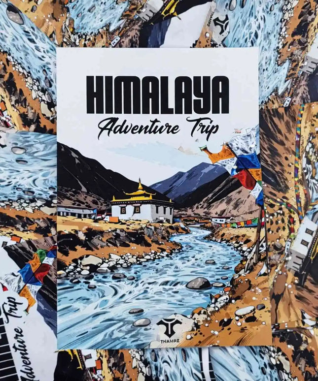 himalaya adventure trip travel postcard scenic photo postcard