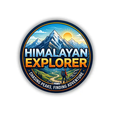 Himalayan Explorer Pin Badge – Mountain Adventure Travel Souvenir