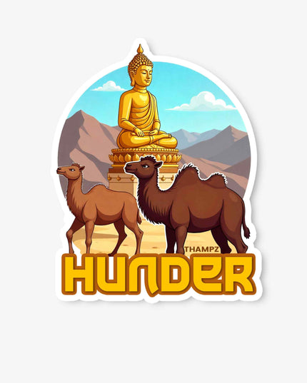 Hunder Ladakh Camel Safari Vinyl Sticker