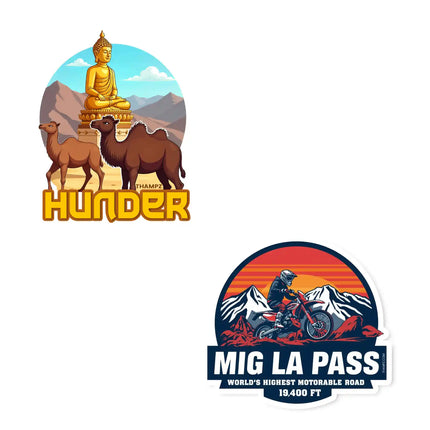 hunter  migla pass 3d embossed flexible fridge magnet combo set of 2 05mm premium travel souvenir