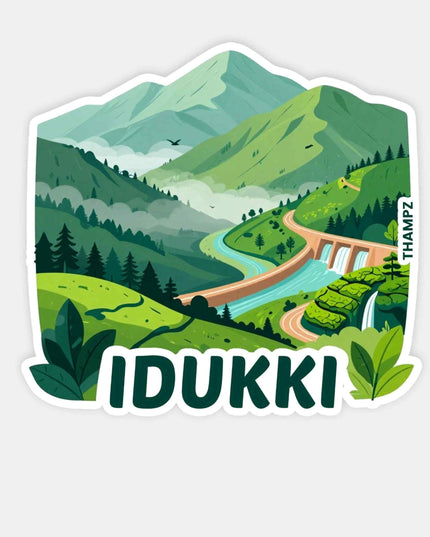 Idukki Kerala Travel Sticker