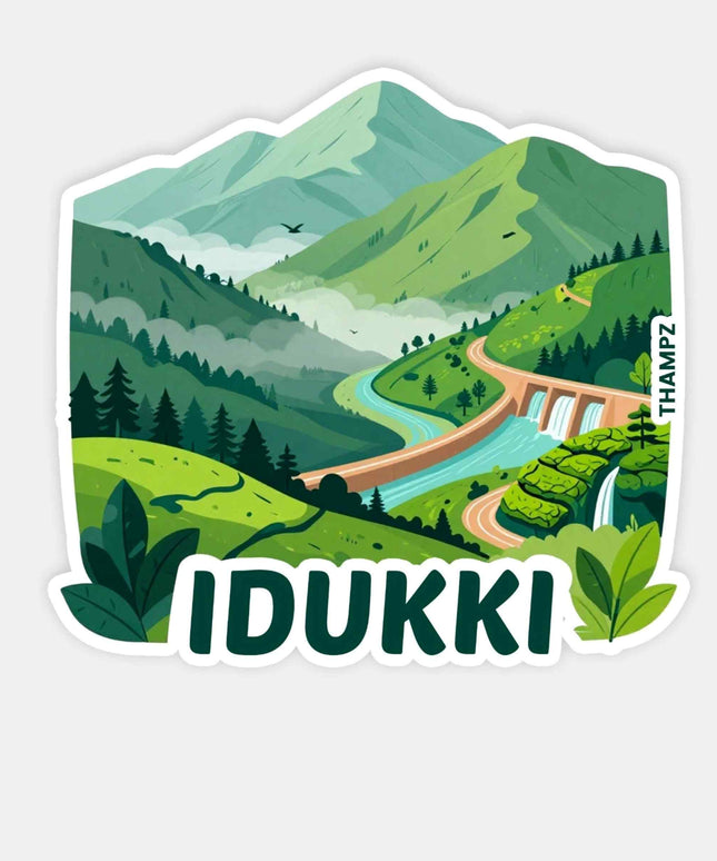 Idukki Kerala Travel Sticker