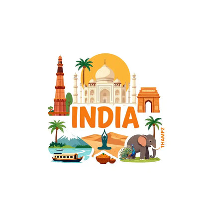 India Fridge Magnet