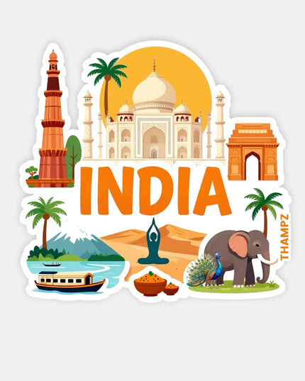 India Travel Sticker