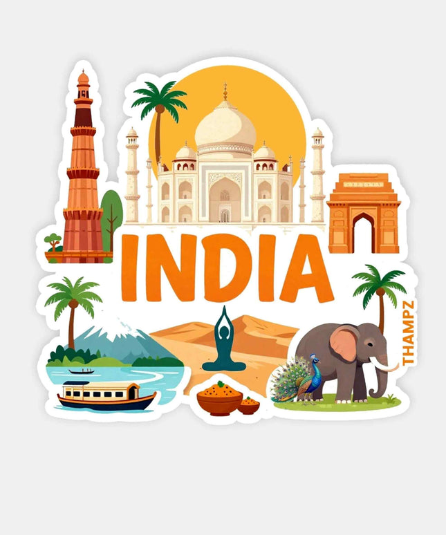 India Travel Sticker