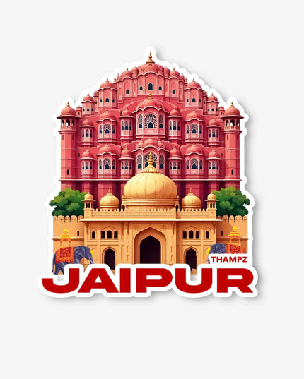 Jaipur Hawa Mahal Travel Sticker