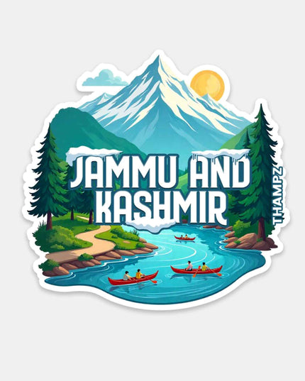 Jammu and Kashmir Scenic Valley Vinyl Sticker