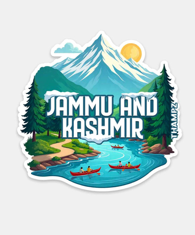 Jammu and Kashmir Scenic Valley Vinyl Sticker