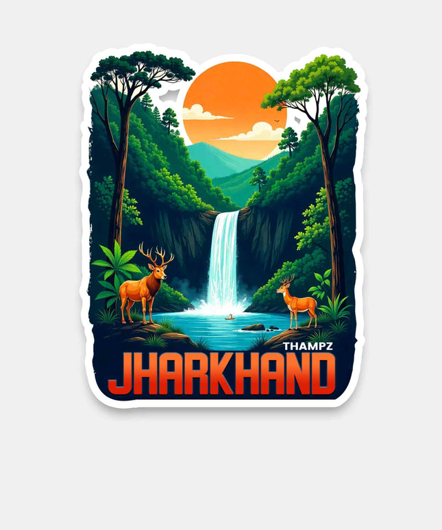Jharkhand Nature Escape Vinyl Sticker