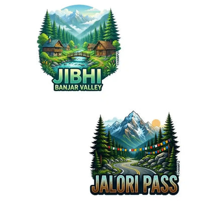 Jibhi, Banjar Valley & Jalori Pass Fridge Magnet – Himachal Pradesh Travel Souvenir & Collectible