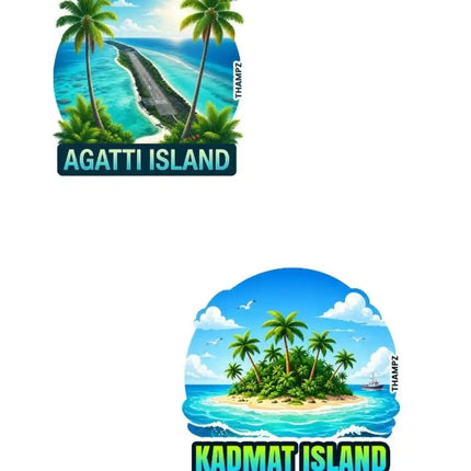Kadmat Island & Agatti Island Fridge Magnet – Lakshadweep Travel Souvenir & Collectible