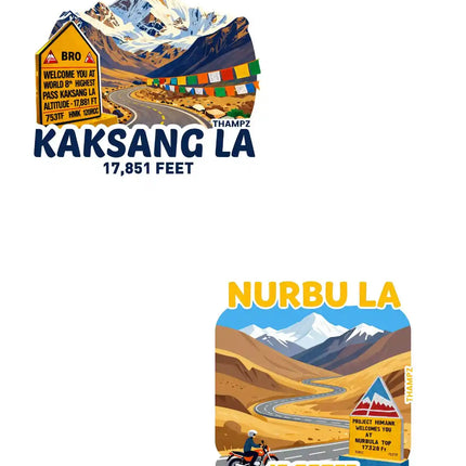 Kaksang La Nurbu La 3D Embossed Flexible Fridge Magnet