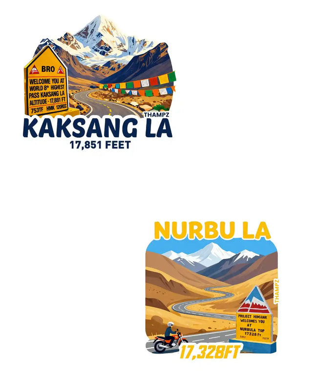 Kaksang La Nurbu La 3D Embossed Flexible Fridge Magnet