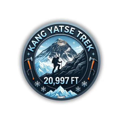 Kang Yatse Trek Ladakh Himalayan Adventure Pin Badge – Mountain Travel Souvenir