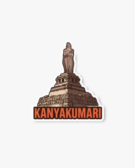 Kanyakumari – Thiruvalluvar Statue  Vinyl Sticker