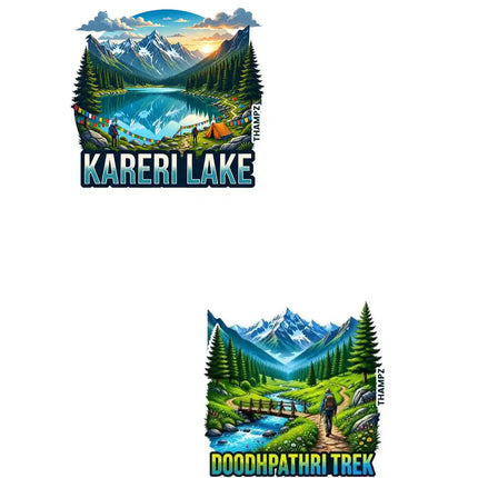 Kareri Lake & Doodhpathri Trek Fridge Magnet – Kashmir Travel Souvenir & Collectible