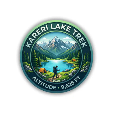 Kareri Lake Trek Himachal Pradesh Adventure Pin Badge – Himalayan Travel Souvenir