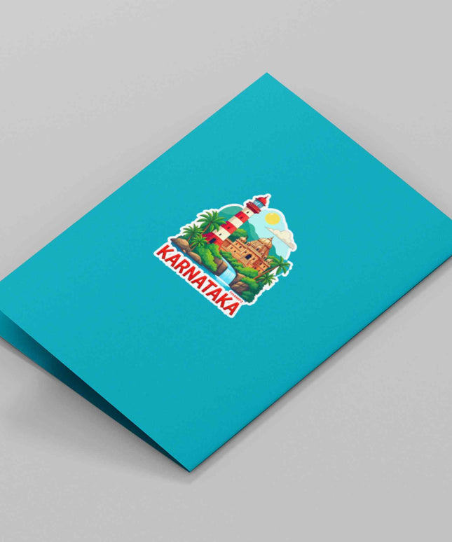 Karnataka Heritage Landscape Travel Sticker
