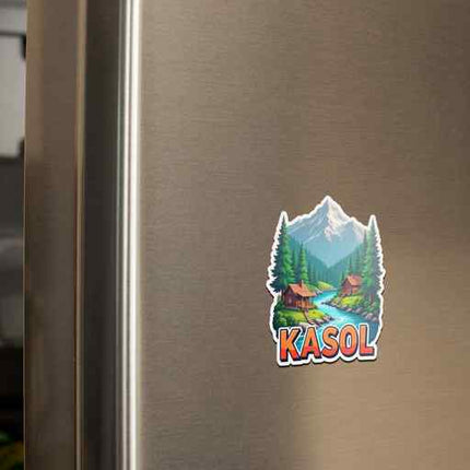 Kasol Himalayan Mountain & River Fridge Magnet