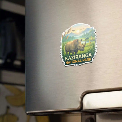 kaziranga fridge magnet