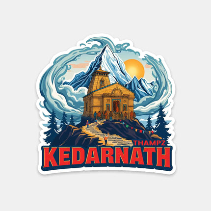 Kedarnath Sacred Himalayan Temple Fridge Magnet