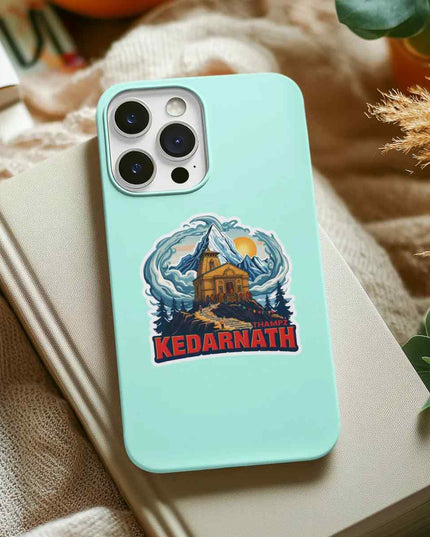 Kedarnath Sacred Himalayan Temple Vinyl Sticker