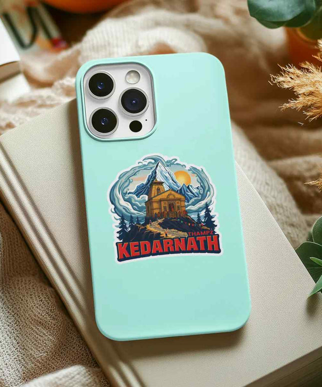 Kedarnath Sacred Himalayan Temple Vinyl Sticker
