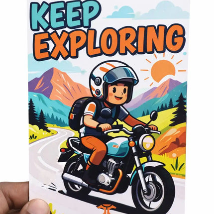 keep exploring travel postcard photo postcard